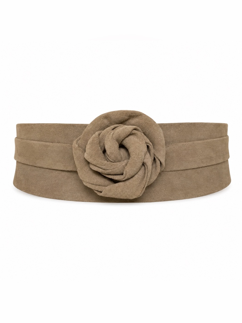 ADA Tan Brown Suede Wrap Leather Belt One Size NWT